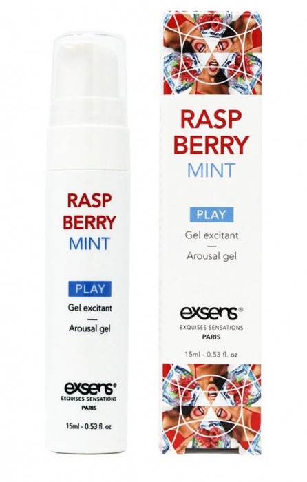 Возбуждающий гель Raspberry Mint с ароматом малины и мяты - 15 мл. - Exsens - купить с доставкой в Новошахтинске