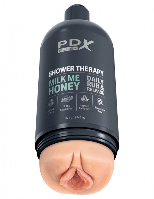 Телесный мастурбатор-вагина Shower Therapy Milk Me Honey - Pipedream - в Новошахтинске купить с доставкой