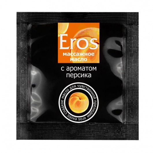 Саше массажного масла Eros exotic с ароматом персика - 4 гр. - Биоритм - купить с доставкой в Новошахтинске