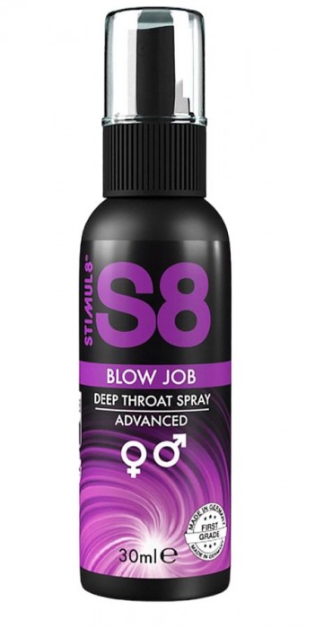 Лубрикант для орального секса S8 Deep Throat Spray - 30 мл. - Stimul8 - купить с доставкой в Новошахтинске