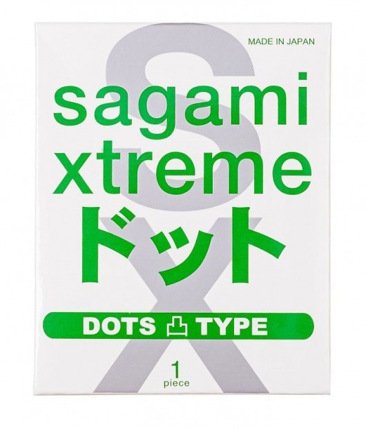 Презерватив Sagami Xtreme Type-E с точками - 1 шт. - Sagami - купить с доставкой в Новошахтинске