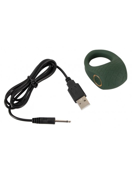 Зеленое эрекционное виброкольцо Luxurious Vibro Cock Ring - Orion - в Новошахтинске купить с доставкой