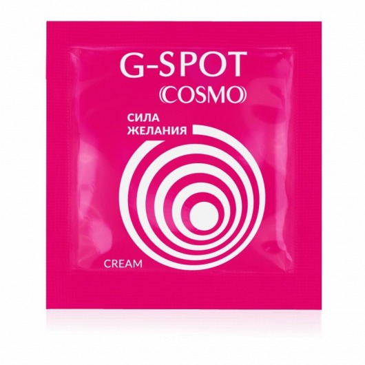 Стимулирующий интимный крем для женщин Cosmo G-spot - 2 гр. - Биоритм - купить с доставкой в Новошахтинске