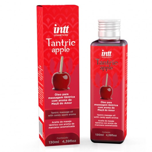 Массажное масло Tantric Apple с ароматом яблока - 130 мл. - INTT - купить с доставкой в Новошахтинске