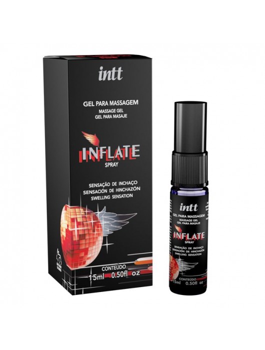 Мужской возбуждающий спрей Inflate - 15 мл. - INTT - купить с доставкой в Новошахтинске