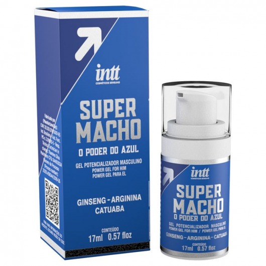 Мужской стимулирующий гель Super Macho - 17 мл. - INTT - купить с доставкой в Новошахтинске