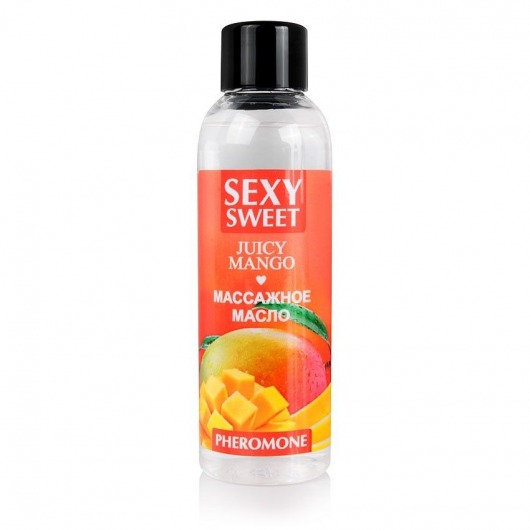 Массажное масло Sexy Sweet Juicy Mango с феромонами и ароматом манго - 75 мл. - Биоритм - купить с доставкой в Новошахтинске