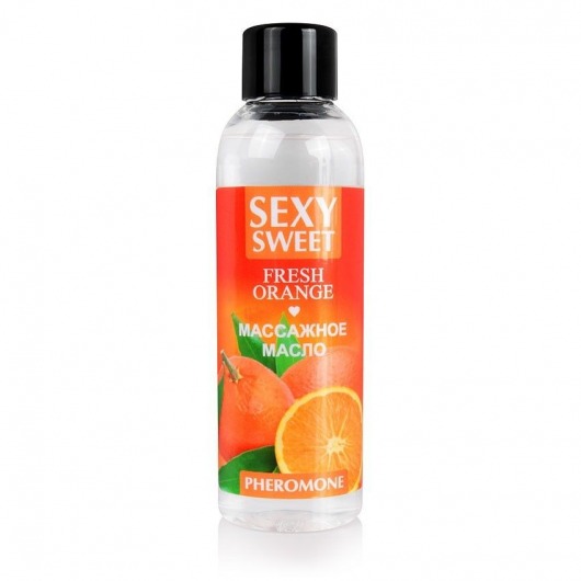Массажное масло Sexy Sweet Fresh Orange с ароматом апельсина и феромонами - 75 мл. - Биоритм - купить с доставкой в Новошахтинске