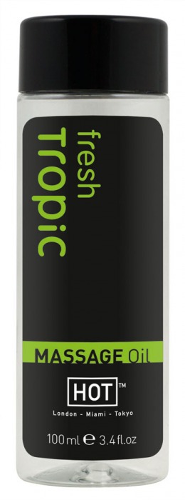 Массажное масло для тела Tropic Fresh - 100 мл. - HOT - купить с доставкой в Новошахтинске