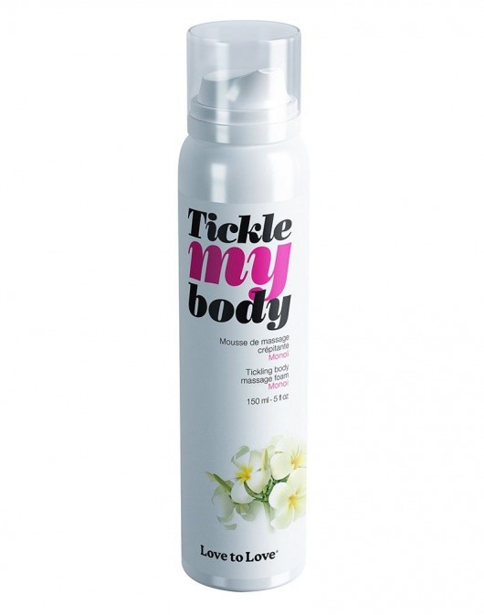 Массажная хрустящая пенка Tickle My Body Monoi с ароматом моной - 150 мл. - Love to Love - купить с доставкой в Новошахтинске