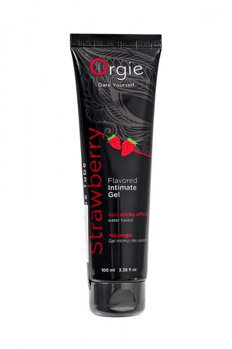 Интимный гель на водной основе Lube Tube Strawberry с клубничным вкусом - 100 мл. - ORGIE - купить с доставкой в Новошахтинске