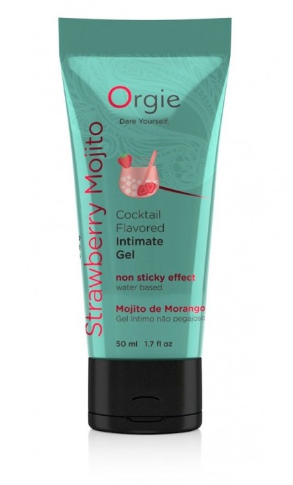 Съедобный интимный гель Orgie Lube Tube Cocktail Strawberry Mojito - 50 мл. - ORGIE - купить с доставкой в Новошахтинске