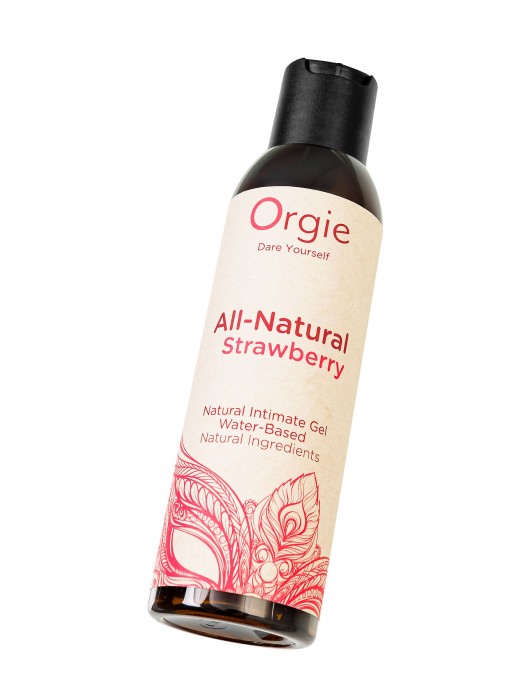 Интимный гель на водной основе All-Natural Strawberry с ароматом клубники - 150 мл. - ORGIE - купить с доставкой в Новошахтинске