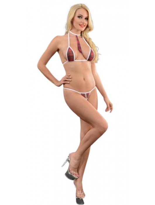 Женский клетчатый костюм ученицы - La Blinque купить с доставкой