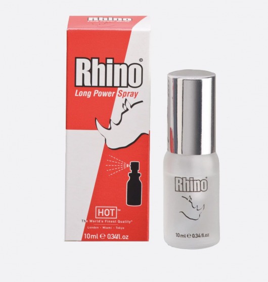 Пролонгирующий спрей для мужчин Rhino - 10 мл. - HOT - купить с доставкой в Новошахтинске