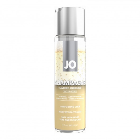 Лубрикант на водной основе JO H2O Champagne Flavored Lubricant с ароматом шампанского - 60 мл. - System JO - купить с доставкой в Новошахтинске