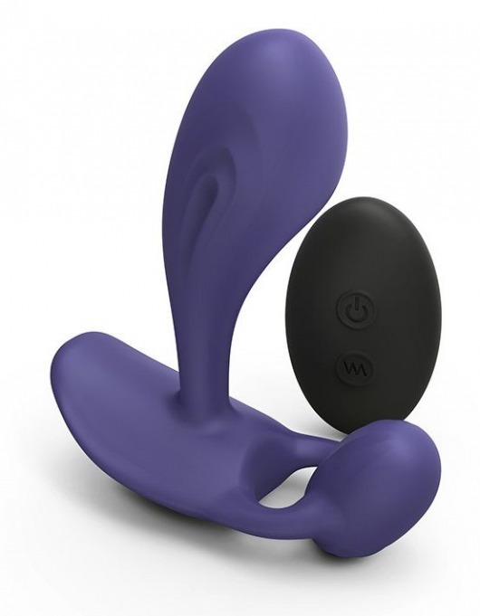Темно-синий вибромассажер Witty P G Vibrator with Remote Control - Love to Love - в Новошахтинске купить с доставкой