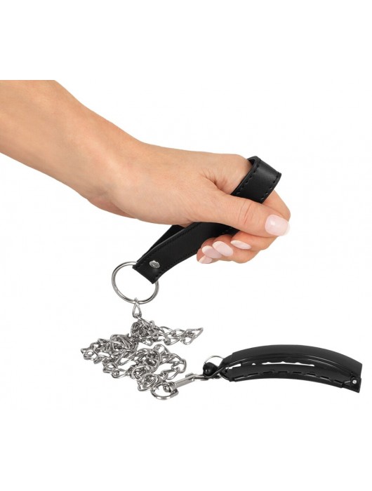 Зажим для половых губ с поводком Pussy Clamp With A Leash - Orion - купить с доставкой в Новошахтинске