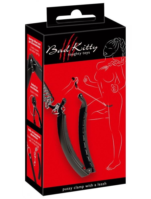 Зажим для половых губ с поводком Pussy Clamp With A Leash - Orion - купить с доставкой в Новошахтинске