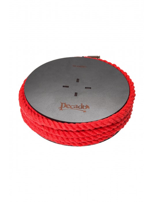 Красная веревка для шибари на катушке - 10 м. - Pecado - купить с доставкой в Новошахтинске