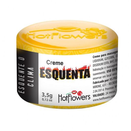 Возбуждающий крем Esquenta с разогревающим эффектом - 3,5 гр. - HotFlowers - купить с доставкой в Новошахтинске