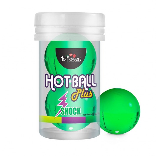 Лубрикант на силиконовой основе Hot Ball Plus с покалывающим эффектом (2 шарика по 3 гр.) - HotFlowers - купить с доставкой в Новошахтинске
