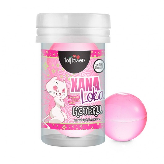Лубрикант на силиконовой основе с эффектом вибрации Xana Loka Hot Ball (2 шарика по 3 гр.) - HotFlowers - купить с доставкой в Новошахтинске