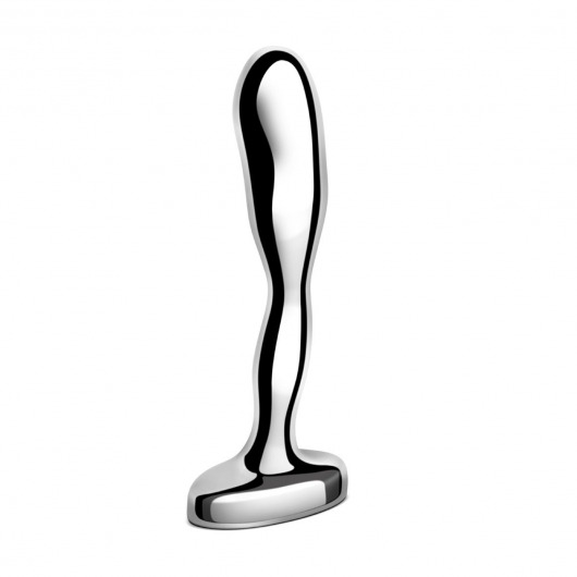 Стальной стимулятор простаты Stainless Steel Prostate Plug - 11,5 см. - b-Vibe - в Новошахтинске купить с доставкой