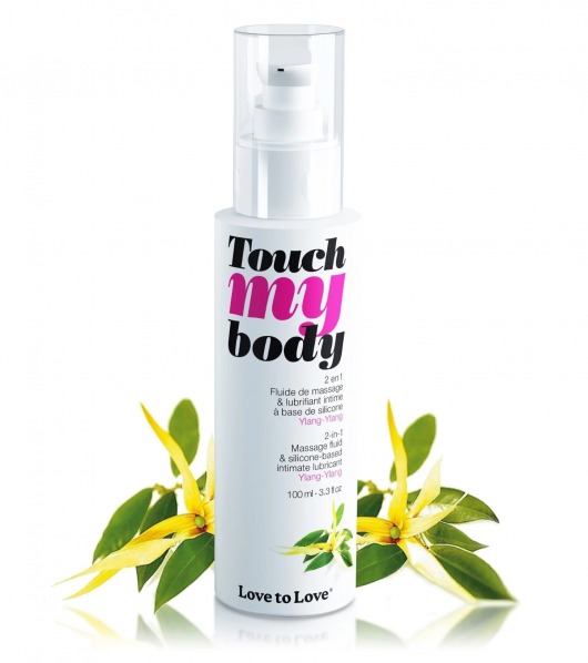 Силиконовый лубрикант 2-в-1 Touch My Body с ароматом иланг-иланга - 100 мл. - Love to Love - купить с доставкой в Новошахтинске