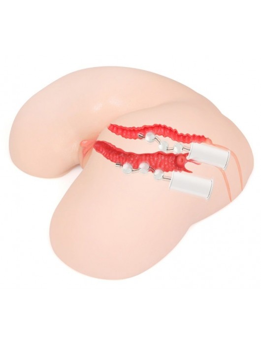 Мастурбатор-полуторс с двойным слоем материала и вибрацией Maria Onahole Real Vagina - KOKOS - в Новошахтинске купить с доставкой