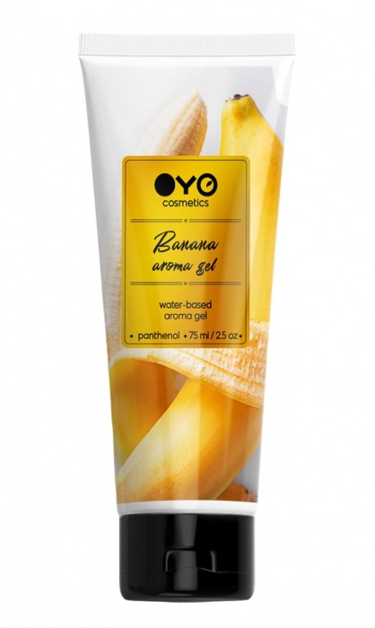 Лубрикант на водной основе OYO Aroma Gel Banana с ароматом банана - 75 мл. - OYO - купить с доставкой в Новошахтинске