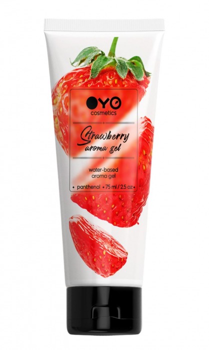 Лубрикант на водной основе OYO Aroma Gel Strawberry с ароматом клубники - 75 мл. - OYO - купить с доставкой в Новошахтинске