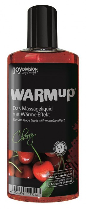 Разогревающее масло WARMup Cherry - 150 мл. - Joy Division - купить с доставкой в Новошахтинске