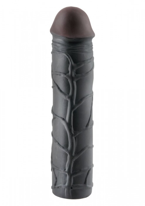 Чёрная удлиняющая насадка MEGA 3 EXTENSION - 22,8 см. - Pipedream - в Новошахтинске купить с доставкой