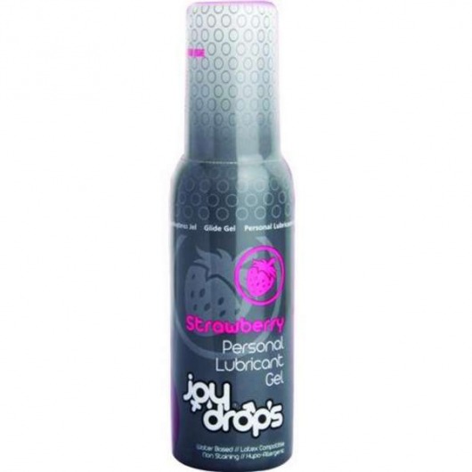 Смазка на водной основе со вкусом клубники JoyDrops Strawberry - 100 мл. - JoyDrops - купить с доставкой в Новошахтинске