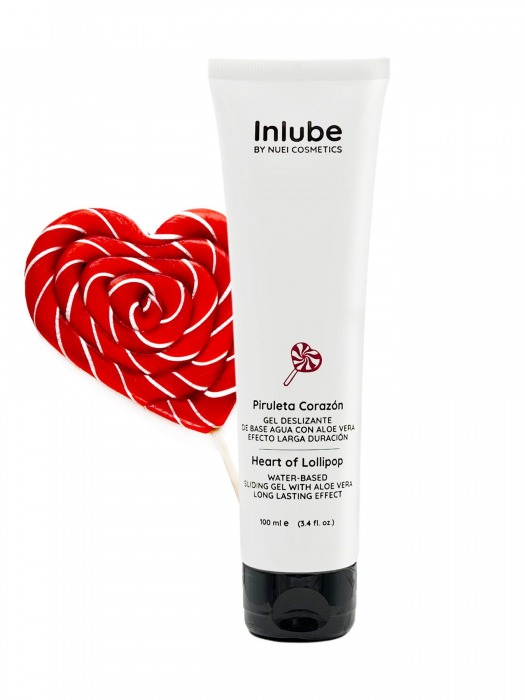 Смазка на водной основе Nuei Inlube Lollipop с алоэ вера и ароматом леденцов - 100 мл. - Nuei cosmetics - купить с доставкой в Новошахтинске