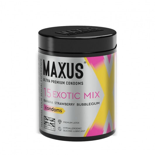 Цветные ароматизированные презервативы MAXUS Exotic Mix - 15 шт. - Maxus - купить с доставкой в Новошахтинске