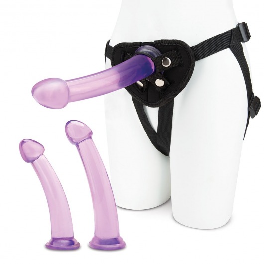 Тренировочный набор с тремя насадками Pegging Training Set - Lux Fetish - купить с доставкой в Новошахтинске