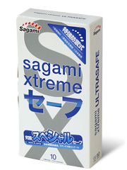 Презервативы Sagami Xtreme Ultrasafe с двойным количеством смазки - 10 шт. - Sagami - купить с доставкой в Новошахтинске