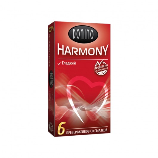 Гладкие презервативы Domino Harmony - 6 шт. - Domino - купить с доставкой в Новошахтинске