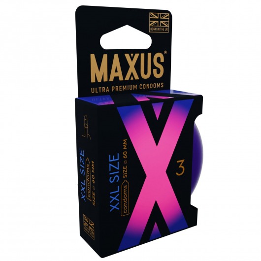Презервативы Maxus XXL увеличенного размера - 3 шт. - Maxus - купить с доставкой в Новошахтинске