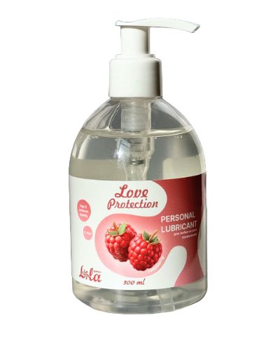 Лубрикант на водной основе Love Protection Raspberry с ароматом малины - 300 мл. - Lola Games - купить с доставкой в Новошахтинске