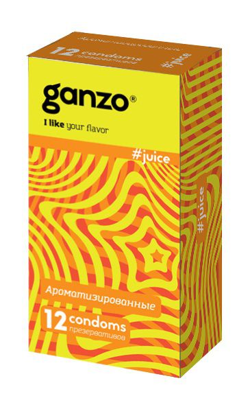 Ароматизированные презервативы Ganzo Juice - 12 шт. - Ganzo - купить с доставкой в Новошахтинске