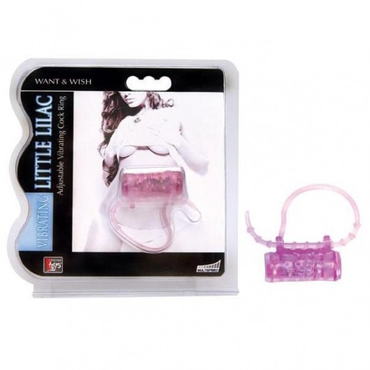 Эрекционное кольцо с вибратором LITTLE LILAC - Dream Toys - в Новошахтинске купить с доставкой