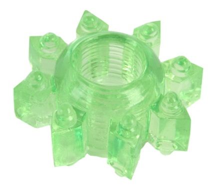 Зеленое эрекционное кольцо-звезда - Toyfa Basic - в Новошахтинске купить с доставкой