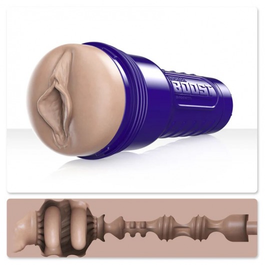 Телесный мастурбатор-вагина Fleshlight Boost Bang - Fleshlight - в Новошахтинске купить с доставкой