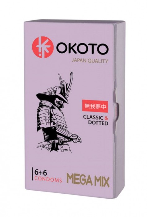 Презервативы OKOTO Mega Mix - 12 шт. - Sitabella - купить с доставкой в Новошахтинске