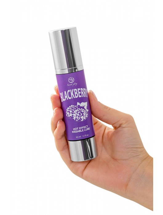 Массажное масло 2-в-1 Blackberry Hot Effect с разогревающим эффектом и вкусом ежевики - 50 мл. - Secret Play - купить с доставкой в Новошахтинске