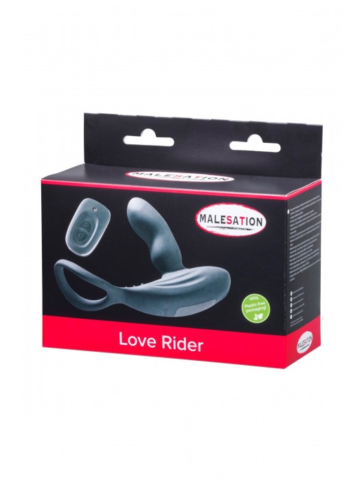 Стимулятор простаты с эрекционным кольцом Love Rider - MALESATION - в Новошахтинске купить с доставкой