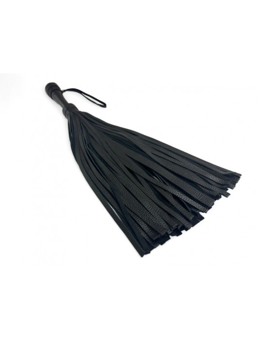 Черная профессиональная плеть Luxury Arsenal - 55 см. - БДСМ Арсенал - купить с доставкой в Новошахтинске